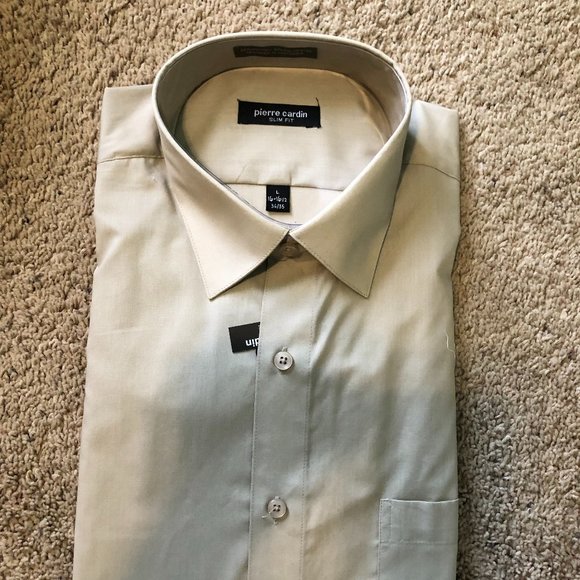 Shirts | Pierre Cardin Mens Slim Fit Dress Shirt | Poshmark